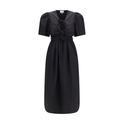Robe décontractée Ganni en coton noir