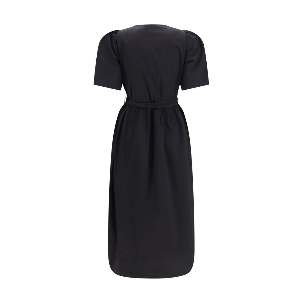 Robe décontractée Ganni en coton noir