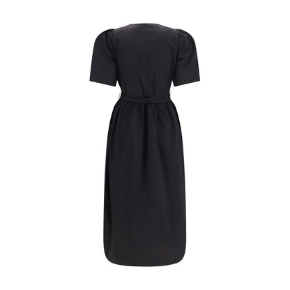 Robe décontractée Ganni en coton noir