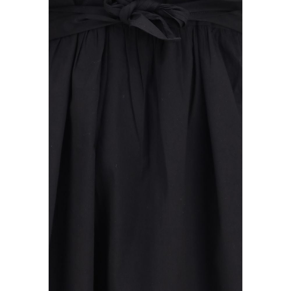 Robe décontractée Ganni en coton noir