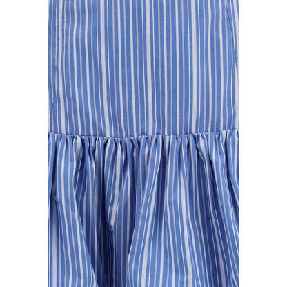 Minigonna Ganni in cotone blu