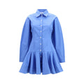 Abito casual Ganni in cotone blu
