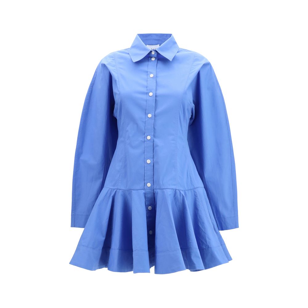 Abito casual Ganni in cotone blu
