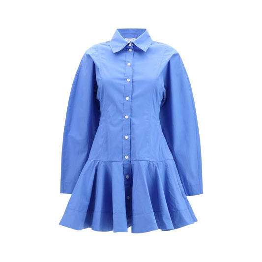 Abito casual Ganni in cotone blu