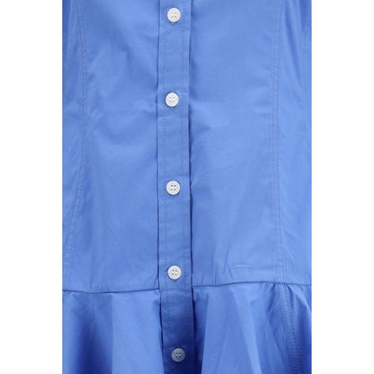 Abito casual Ganni in cotone blu