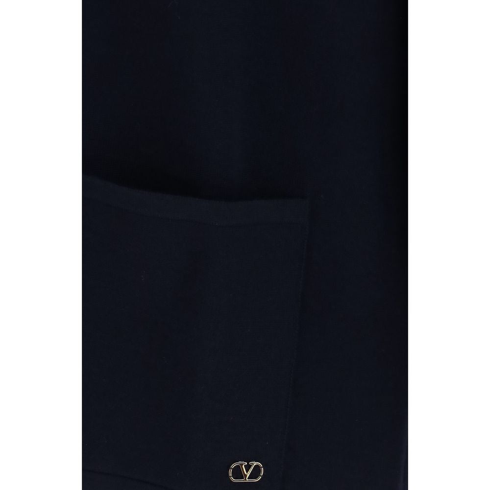 Cardigan Valentino Garavani en laine bleue Oves Aries