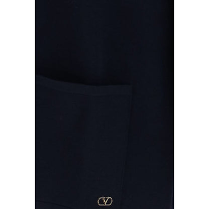 Cardigan Valentino Garavani en laine bleue Oves Aries