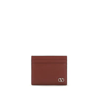 Valentino Garavani Bordeaux Calf Leather Bos Taurus Wallet