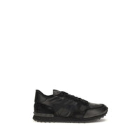 Baskets athlétiques Valentino Garavani en polyester noir