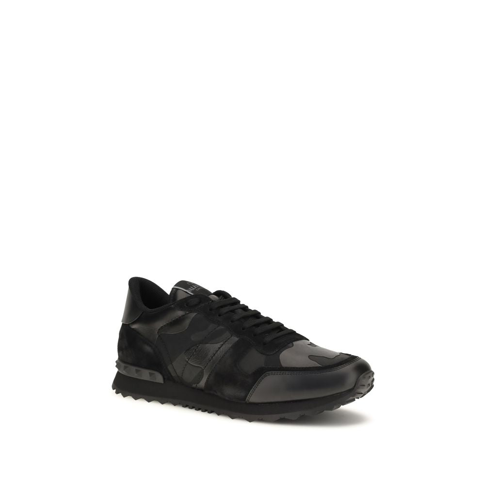 Baskets athlétiques Valentino Garavani en polyester noir