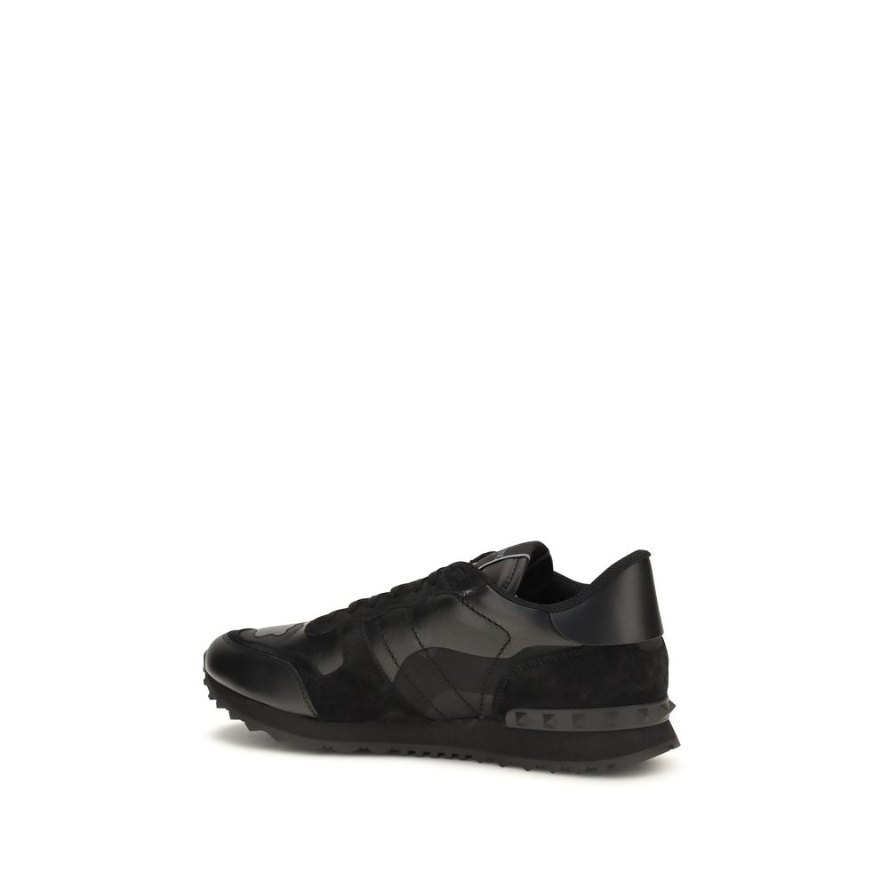 Baskets athlétiques Valentino Garavani en polyester noir
