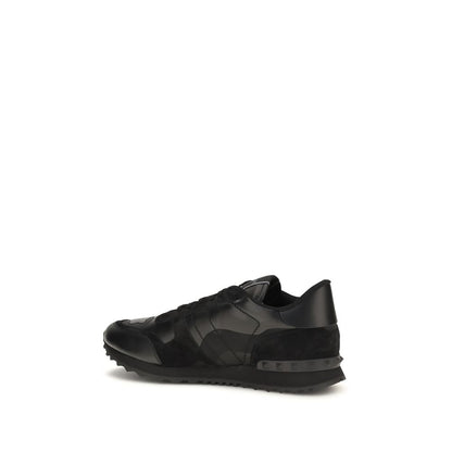 Baskets athlétiques Valentino Garavani en polyester noir