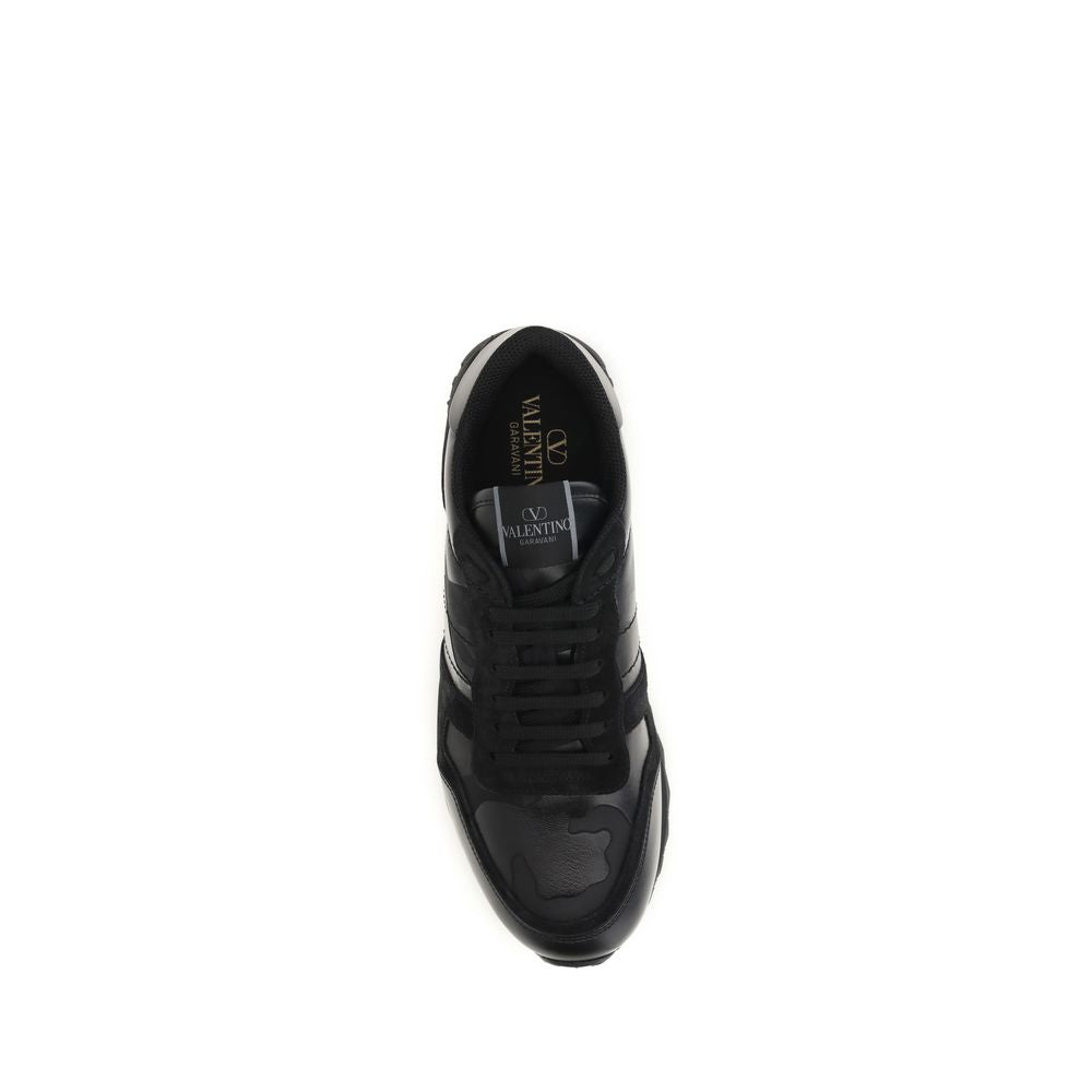 Baskets athlétiques Valentino Garavani en polyester noir