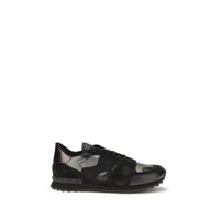 Valentino Garavani Black Polyamide Athletic Sneakers
