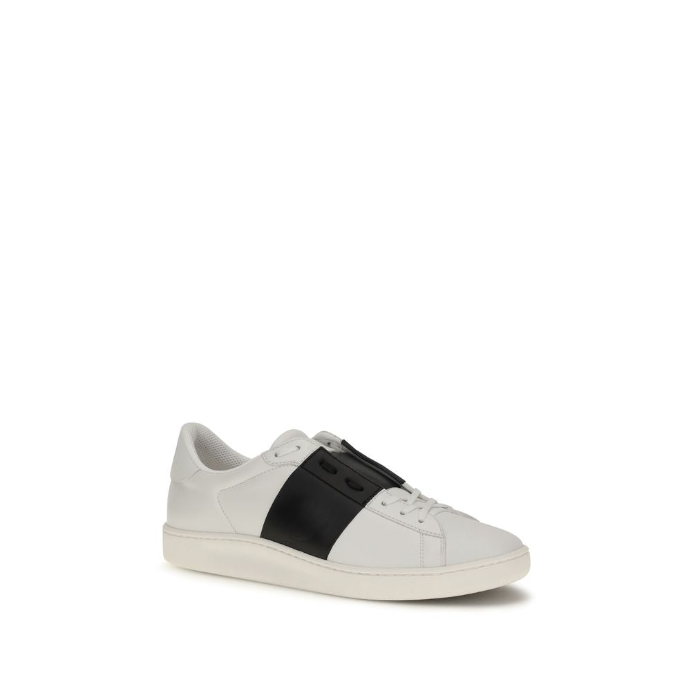 Baskets basses en cuir de veau noir Bos Taurus Valentino Garavani