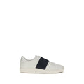 Baskets basses en cuir de veau bleu Bos Taurus Valentino Garavani