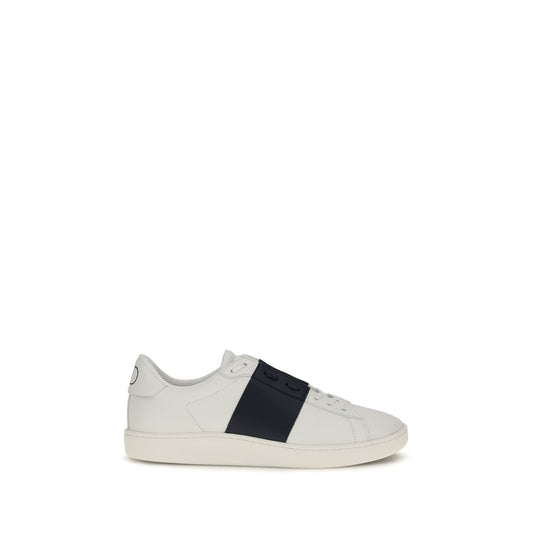 Sneakers basse Valentino Garavani in pelle di vitello blu Bos Taurus