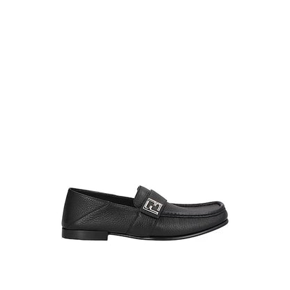 Mocassini slip-on in pelle di vitello neri Fendi