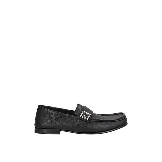 Mocassini slip-on in pelle di vitello neri Fendi