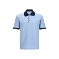 Polo Ferragamo en coton bleu