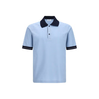 Polo Ferragamo blu in cotone