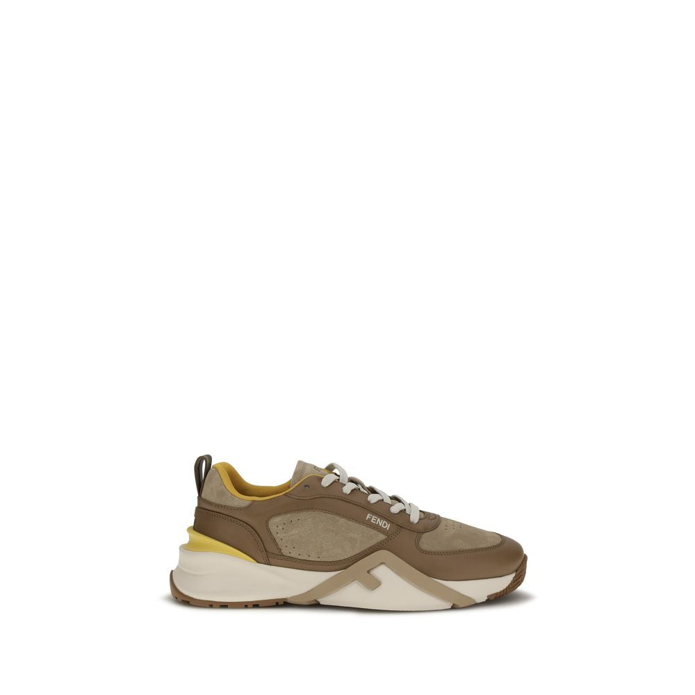 Sneakers Athletic Fendi in Pelle di Vitello Multicolore Bos Taurus