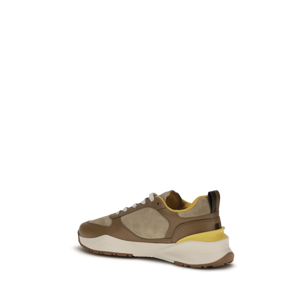 Sneakers Athletic Fendi in Pelle di Vitello Multicolore Bos Taurus