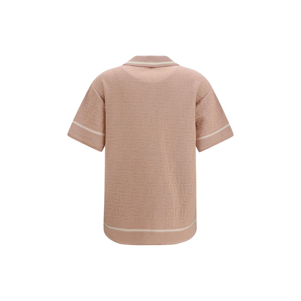 Camicia Fendi a maniche corte in cotone multicolore