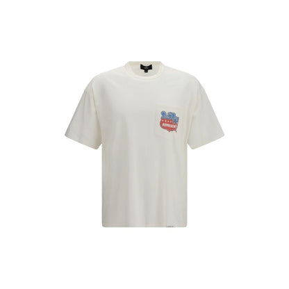 Rappresentare T-shirt di cotone bianca