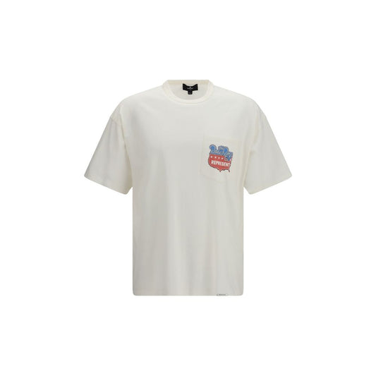 Rappresentare T-shirt di cotone bianca