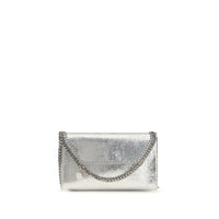 Borsa a spalla in poliestere argentato Stella McCartney