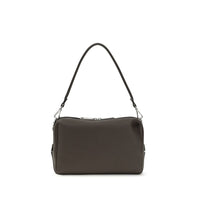 Borsa a Spalla Fendi in Pelle di Vitello Marrone Bos Taurus