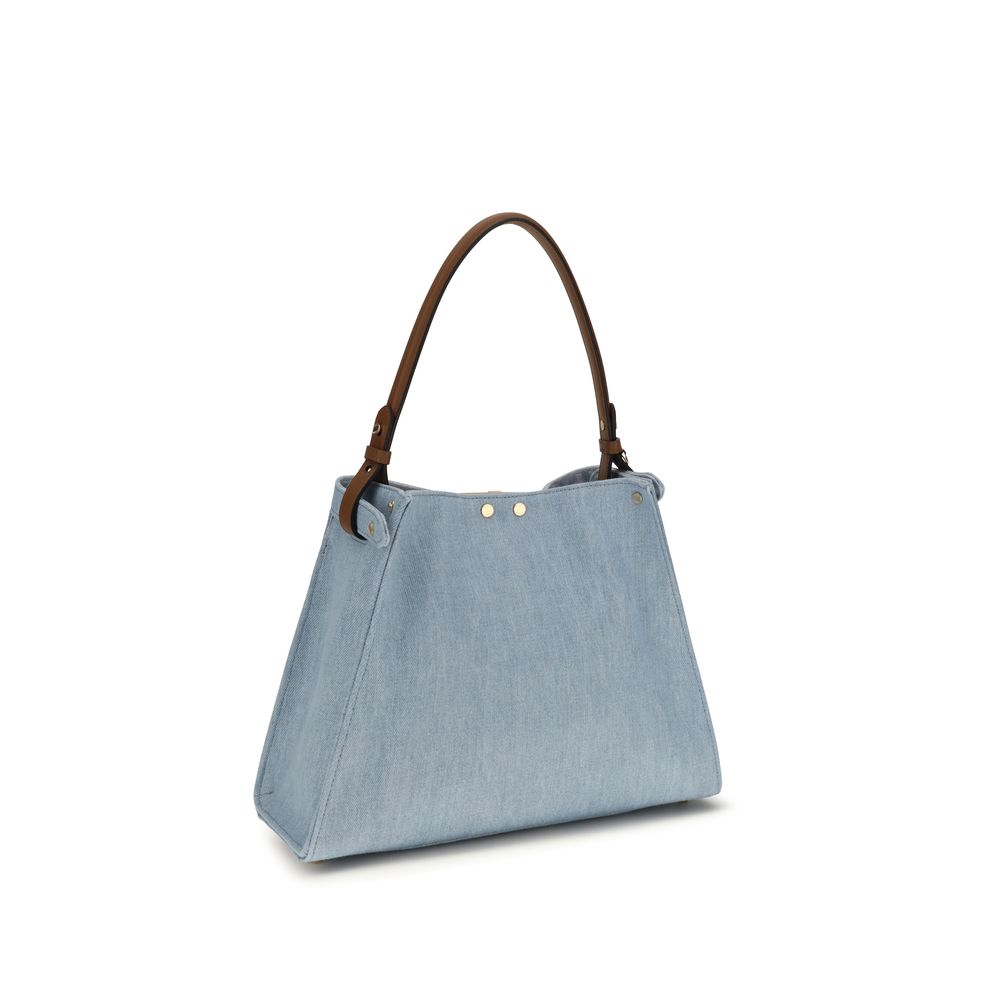 Borsa Fendi in pelle di vitello blu Bos Taurus