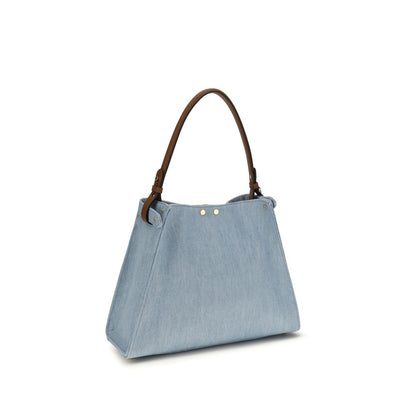 Borsa Fendi in pelle di vitello blu Bos Taurus