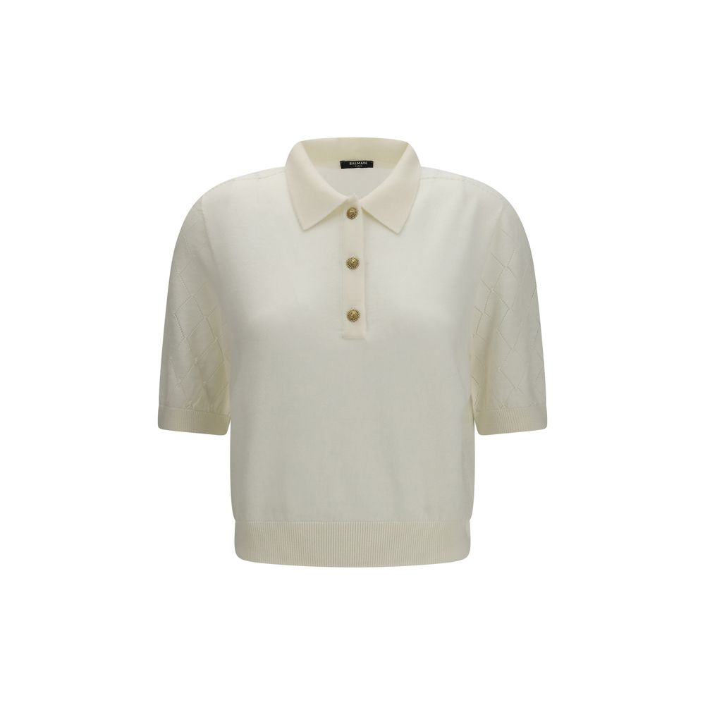 Polo Balmain in lana bianca Oves Aries