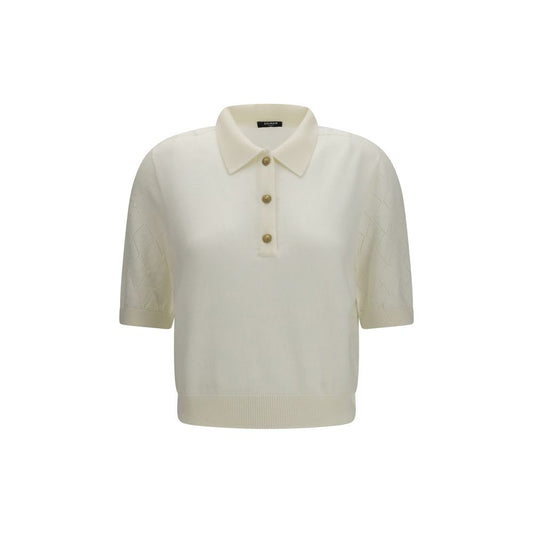 Polo Balmain in lana bianca Oves Aries