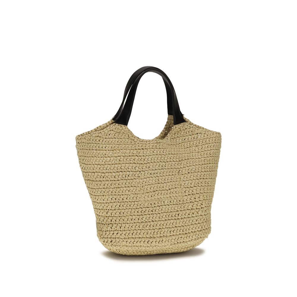 Borsa a spalla Balmain beige in viscosa