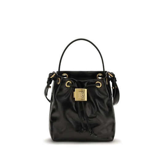 Sac Balmain en veau noir Bos Taurus Backet