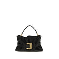Borsa a mano Balmain nera in pelle di vitello Bos Taurus