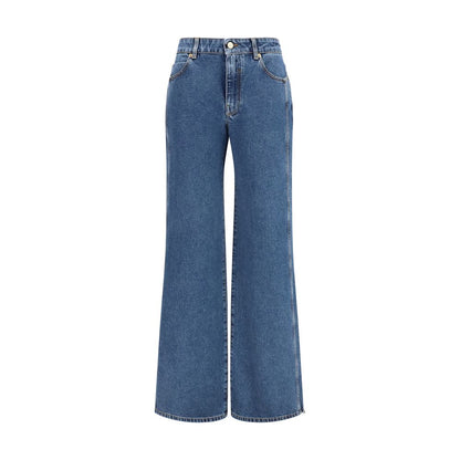 Balmain Jeans in denim di cotone blu