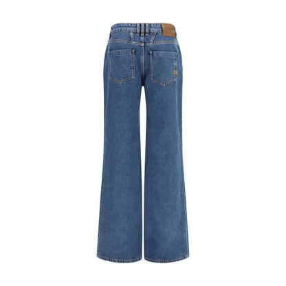 Balmain Jeans in denim di cotone blu