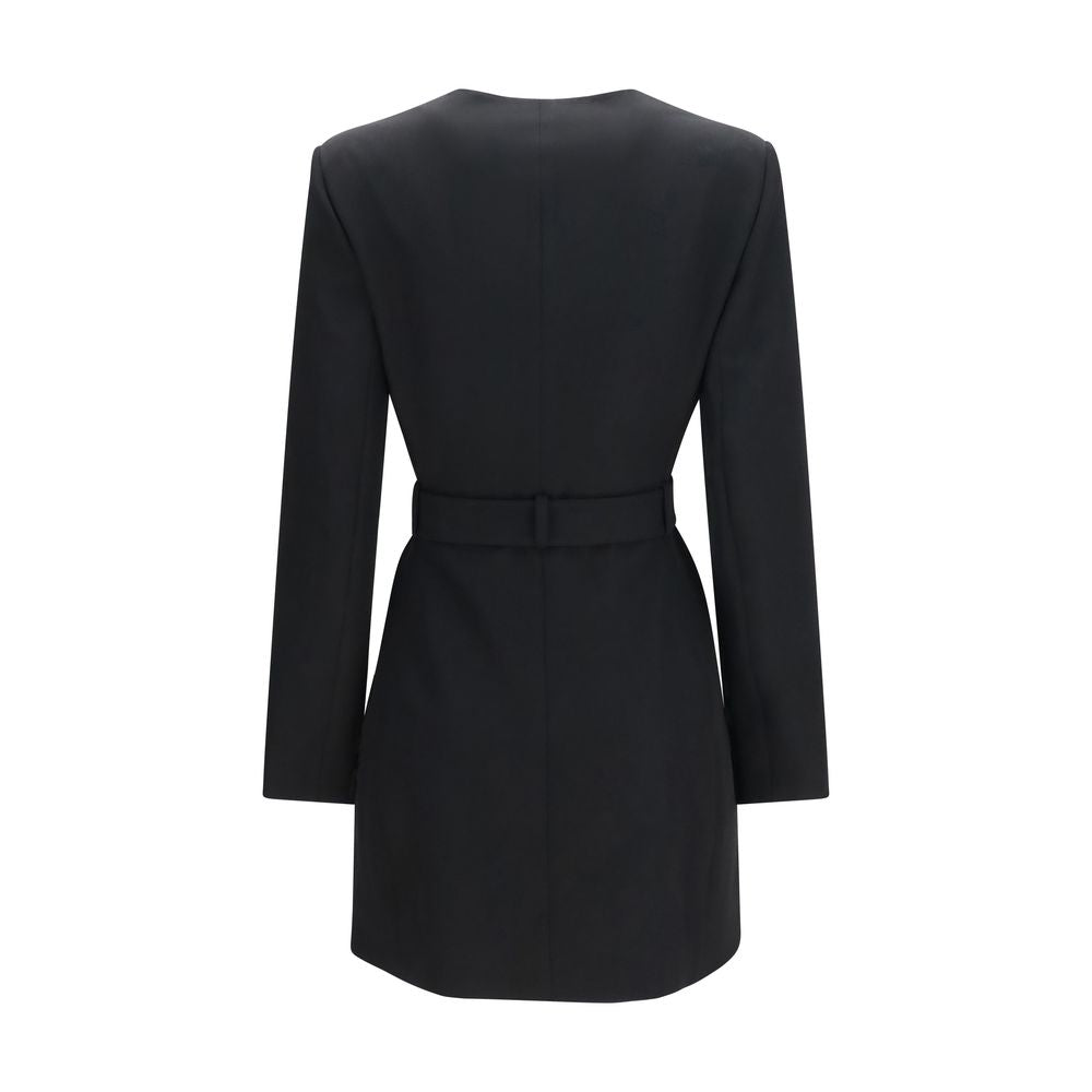 Blazer Balmain Oves Aries in lana nera