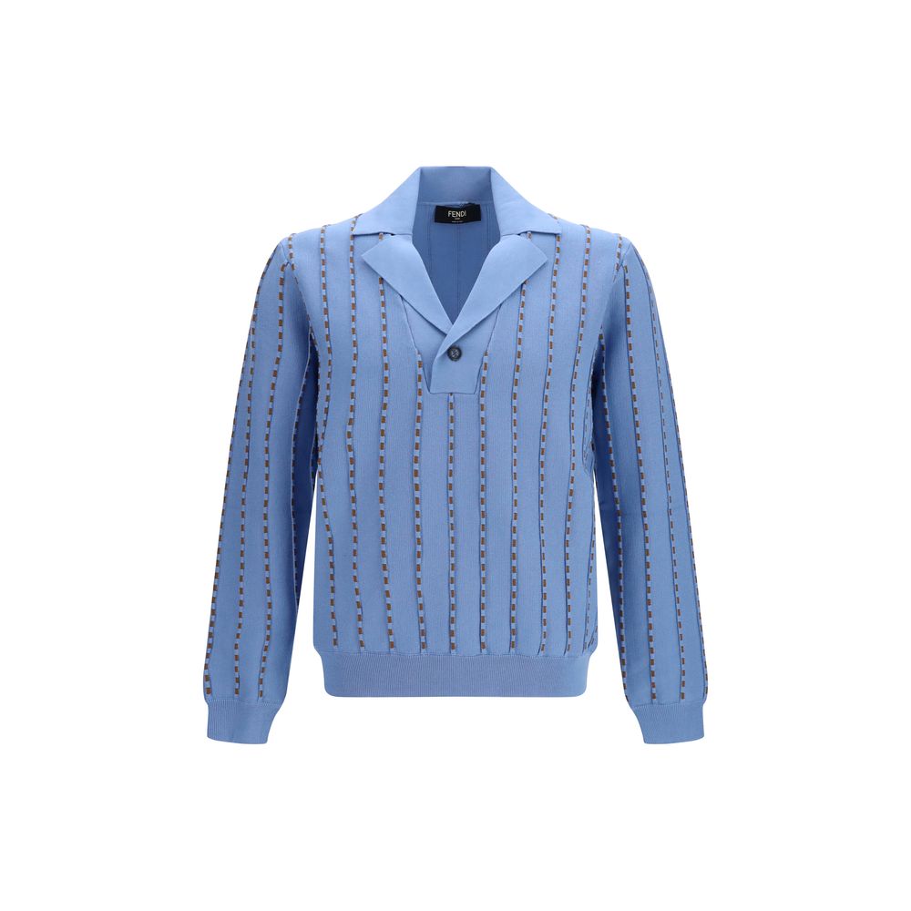 Felpa Fendi in cotone blu