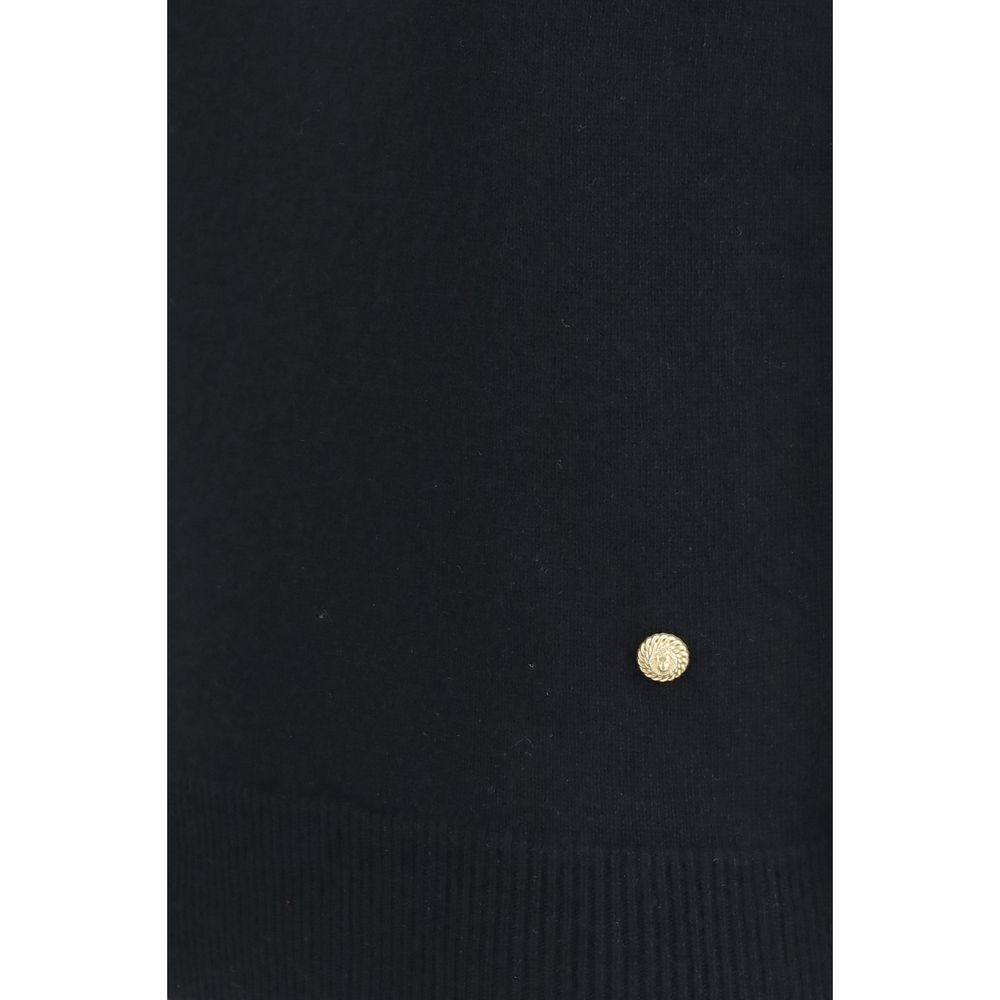 Pull sans manches Balmain en laine noire Oves Aries