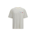 Rappresentare T-shirt di cotone bianca