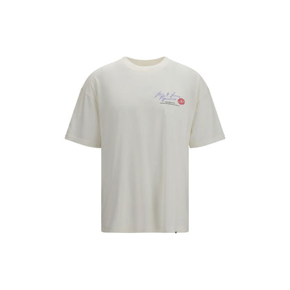 Rappresentare T-shirt di cotone bianca