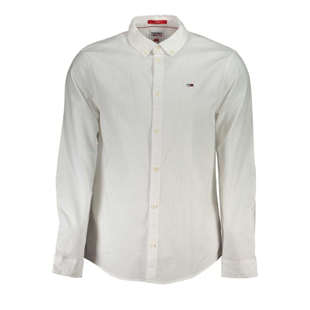 Camicia da uomo Tommy Hilfiger in cotone bianco