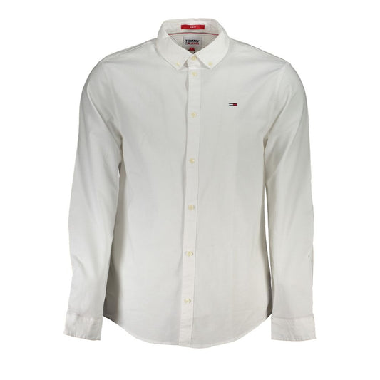 Camicia da uomo Tommy Hilfiger in cotone bianco