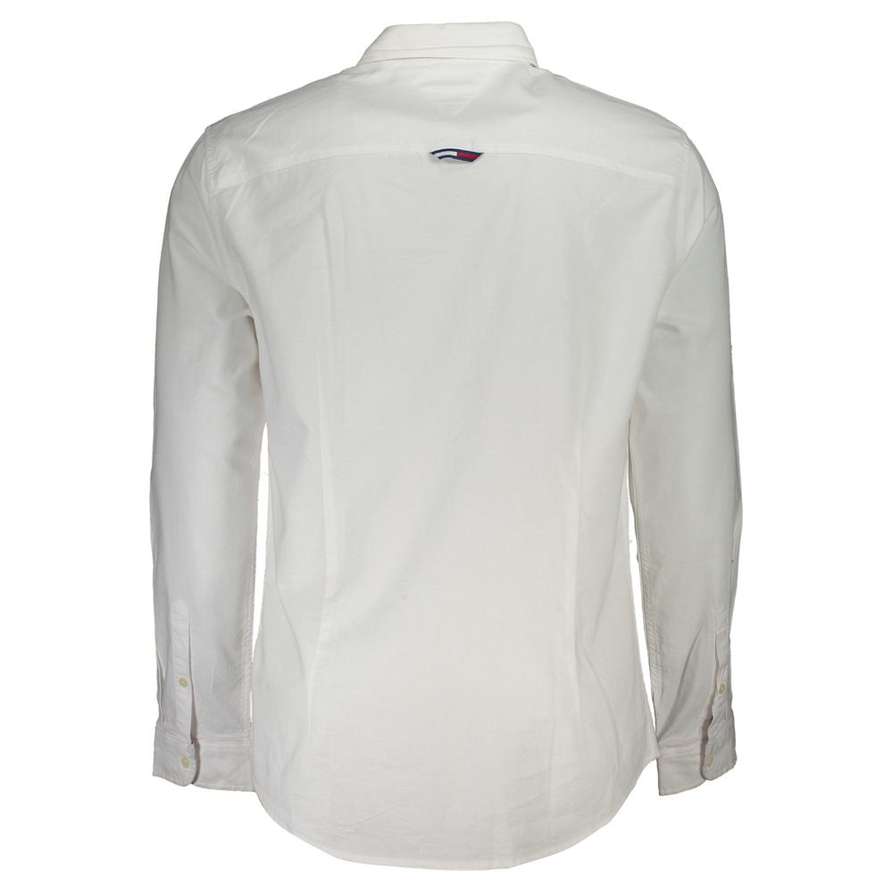 Camicia da uomo Tommy Hilfiger in cotone bianco
