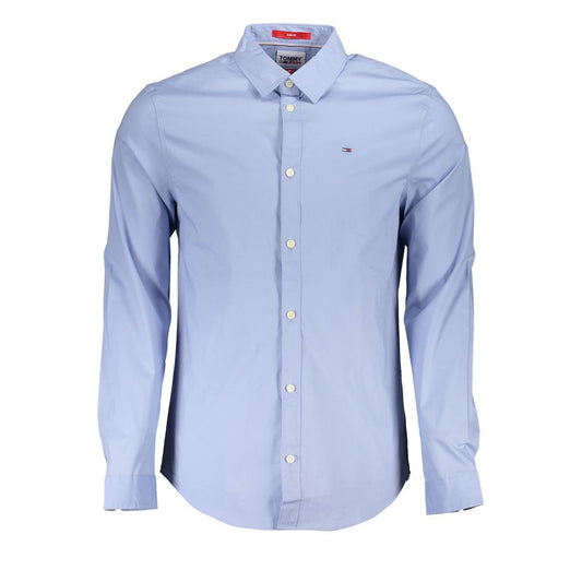 Camicia da uomo Tommy Hilfiger Azure in cotone